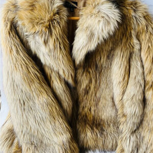 Topshop‎ faux fur jacket size 4 petite